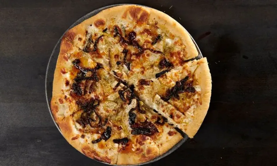 Hot Honey Pear Pizza
