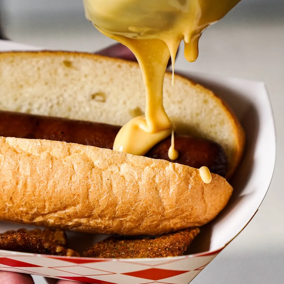 build your own hot dog and hamburger bars