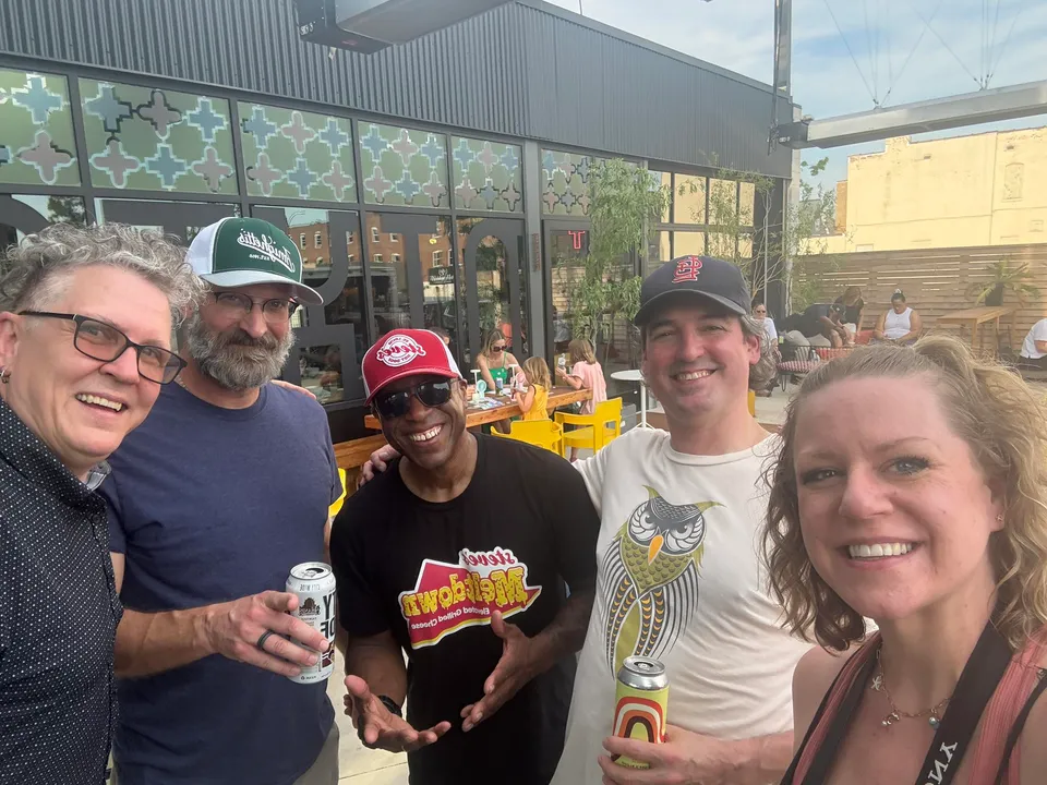 Photo of a fundraiser for the Build Back the Block Fund benefitting tornado relief in St. Louis