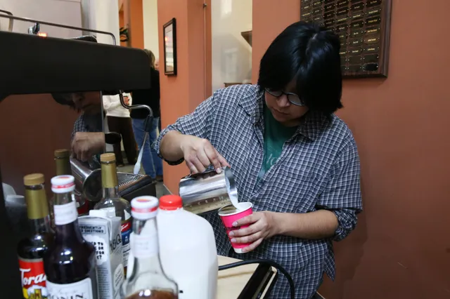 Slammin Brew mobile coffee cart and team in Trenton, NJ
