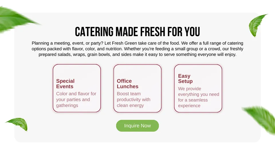 Catering Made Fresh for You