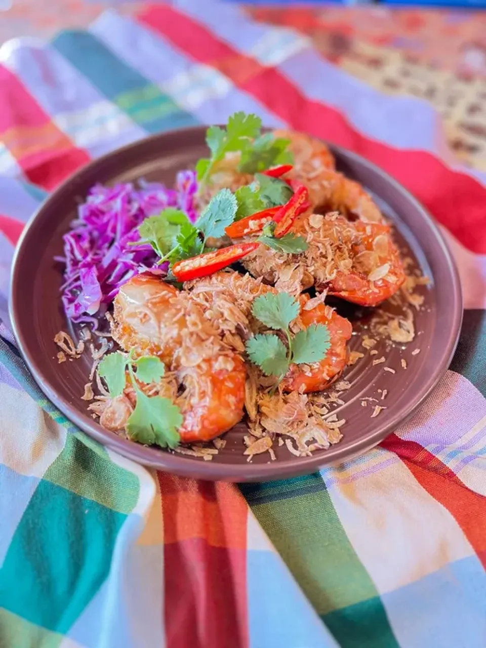 Crispy Prawn In Tamarind Glaze