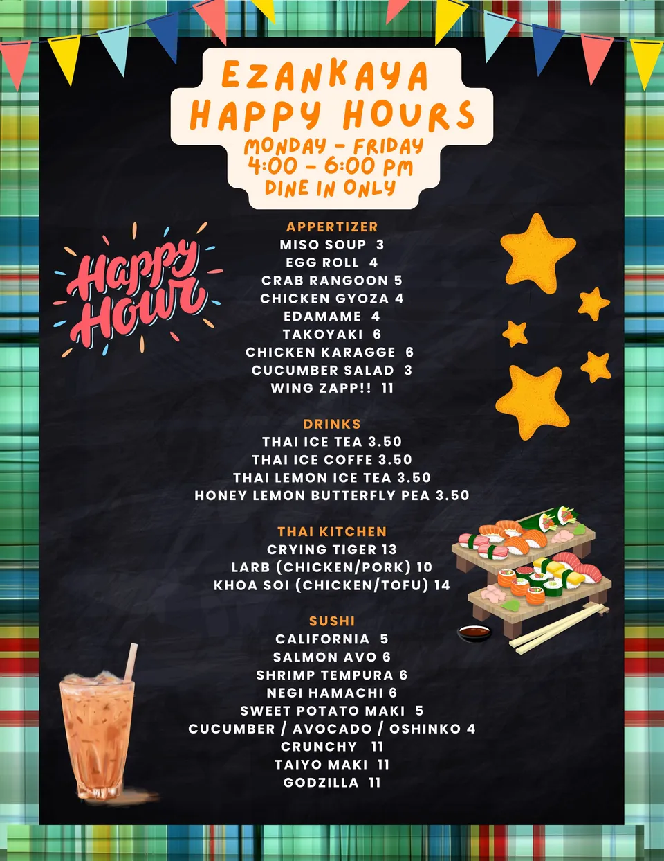 Our Happy Hour Menu