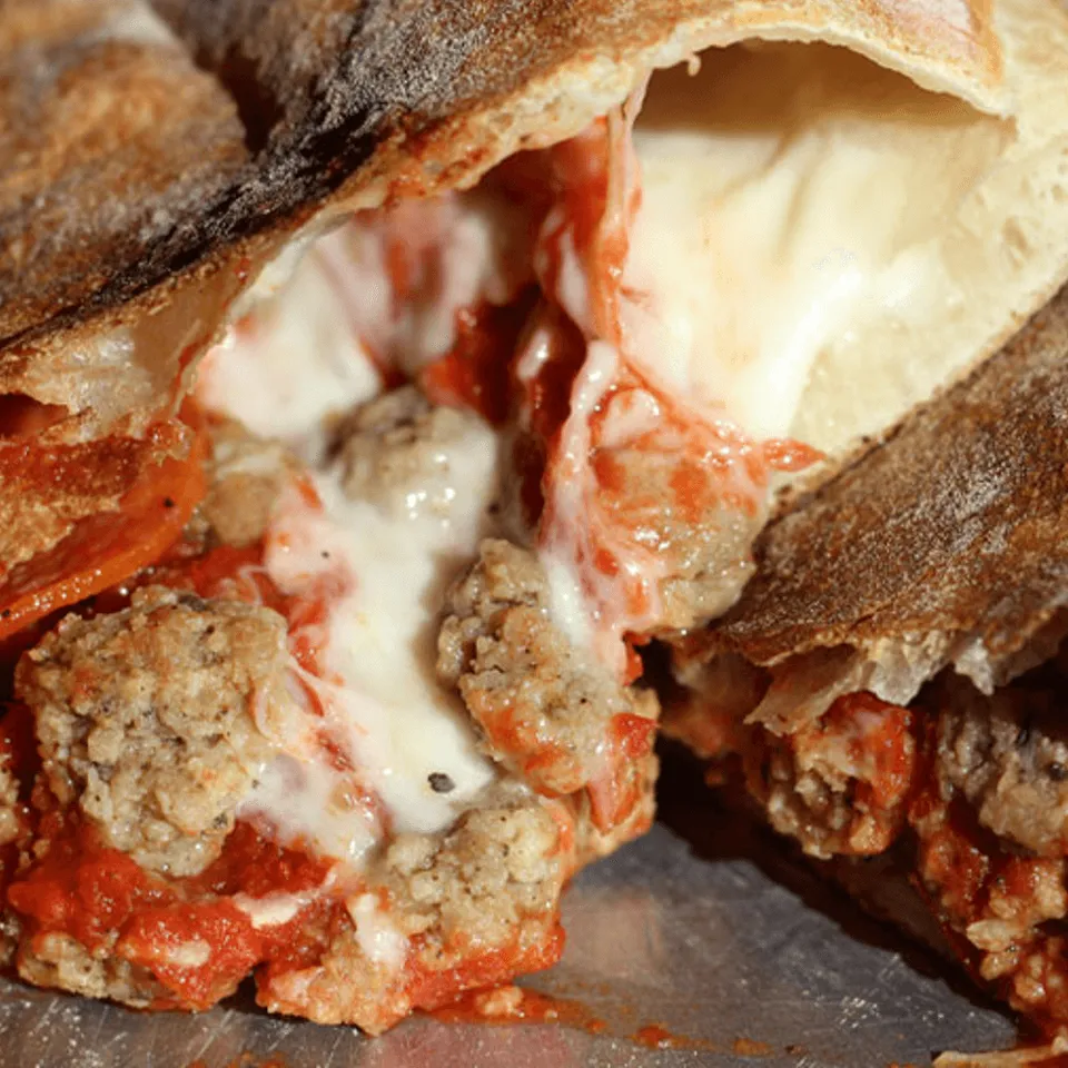 One Bite Of Our Famed Calzone